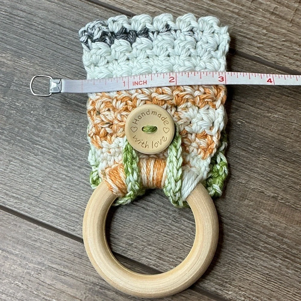 Kitchen‎ Tea Hand Towel Holder Topper Cotton Wood Handcrafted Handmade Crochet